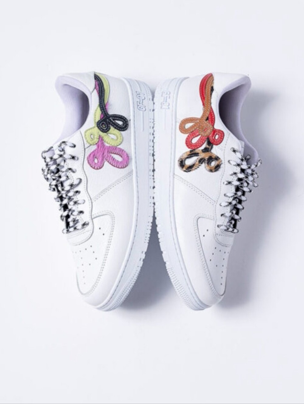 John Geiger GF-01 Misplaced Gs White Leather Sneakers Size 12D